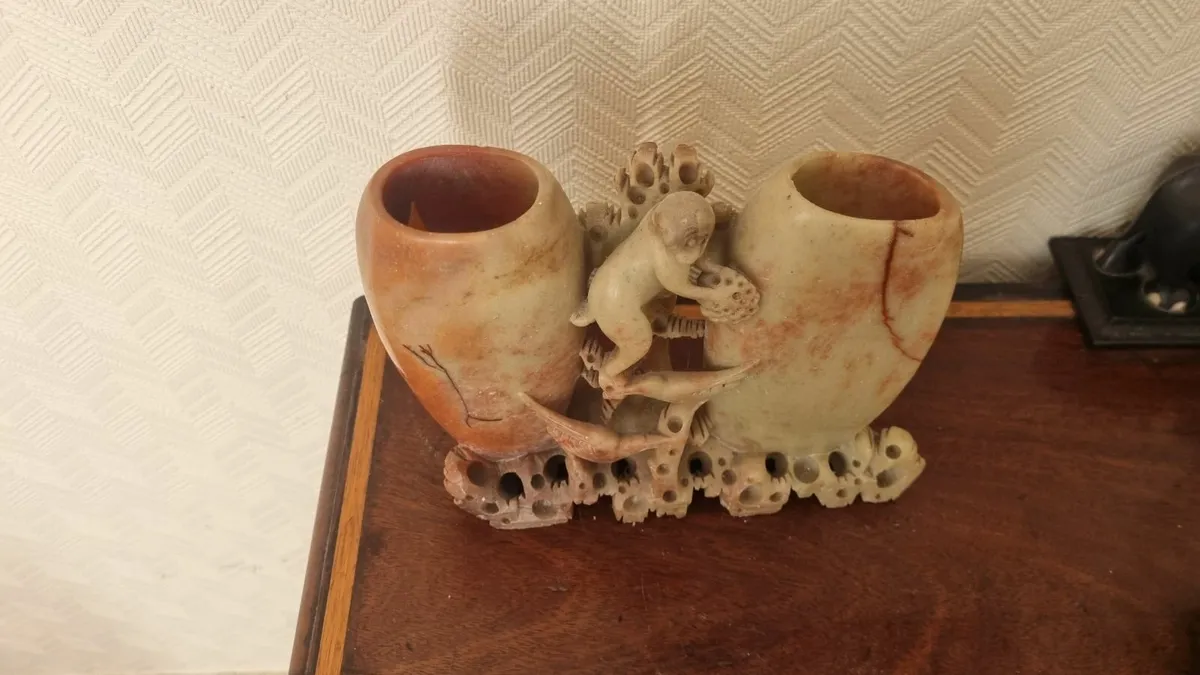 Antique Chinese Carved Soapstone - Image 3