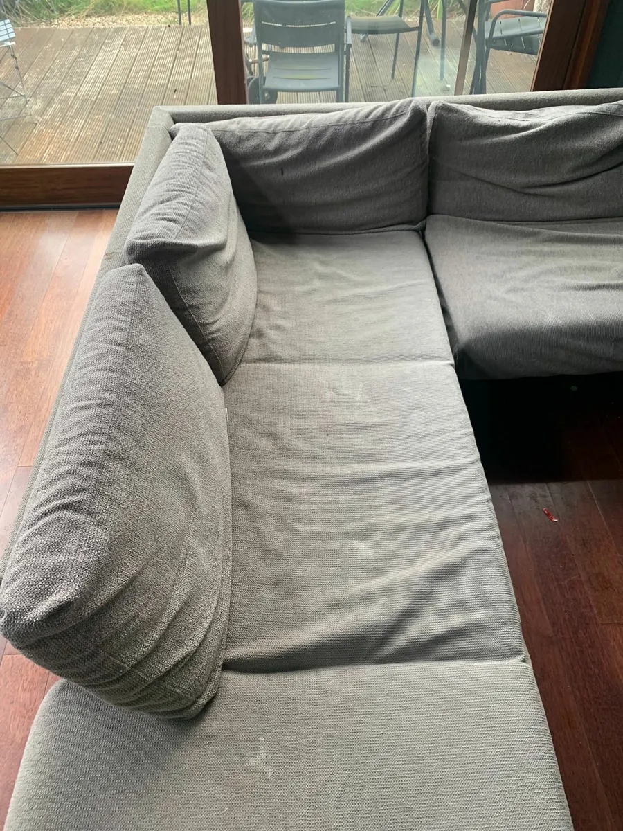 l-shaped grey couch - Image 2
