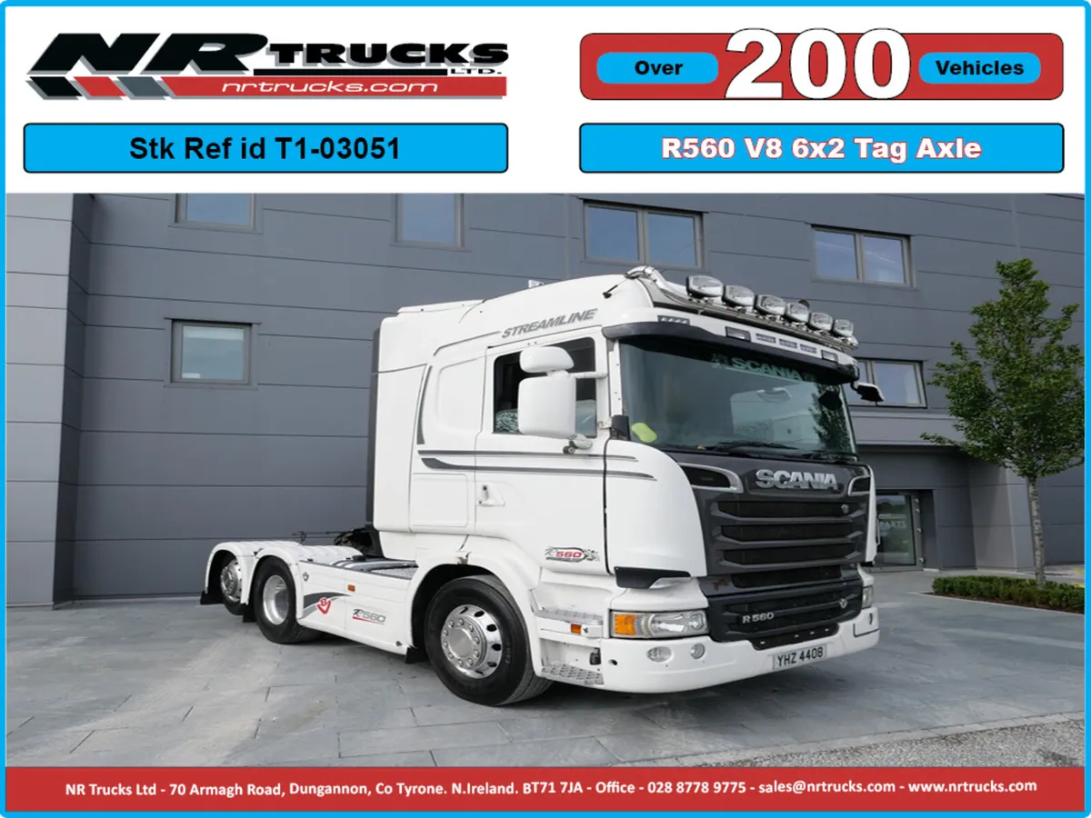 Scania R560 Highline 6x2 Tag Axle Auto Gearbox - Image 1