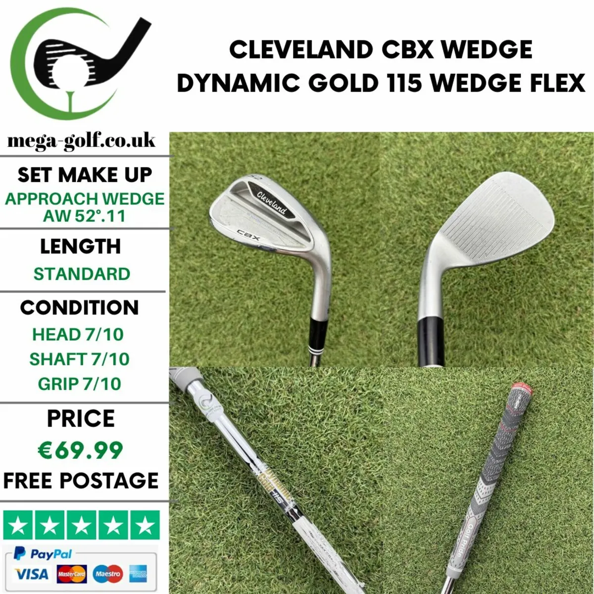 CLEVELAND CBX WEDGE AW 52°.11 / WEDGE FLEX - Image 1