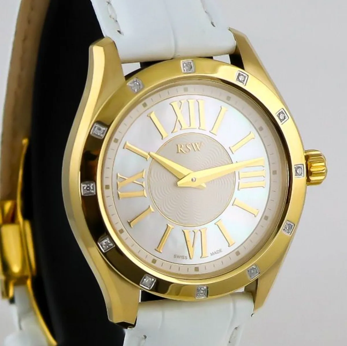 Ladies Swiss RSW Diamond Watch - Image 1