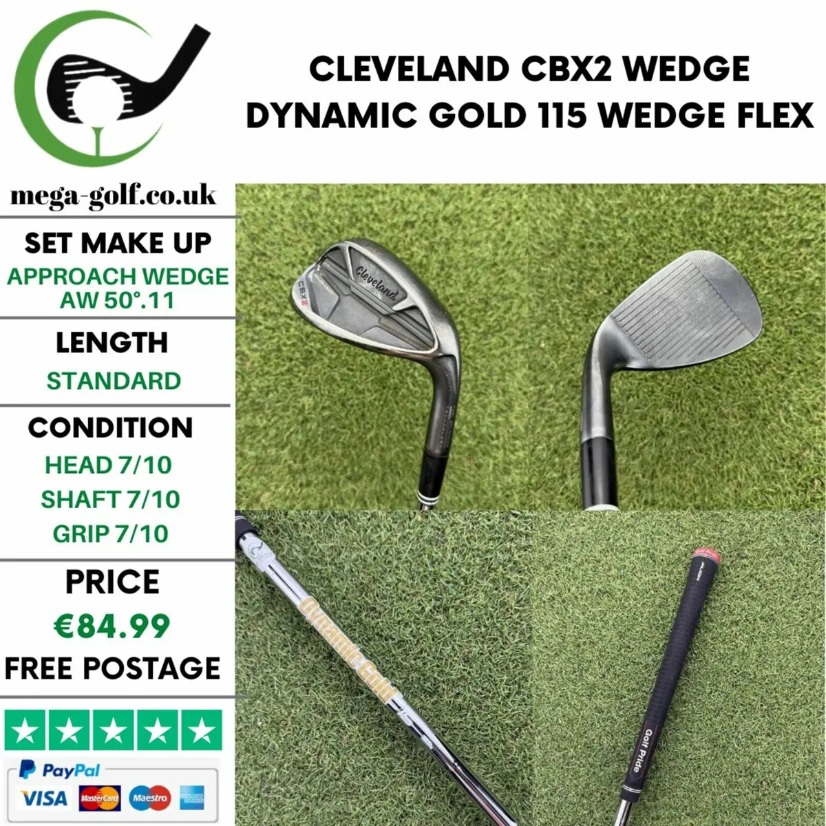 CLEVELAND CBX2 WEDGE AW 50°.11 / WEDGE FLEX - Image 1
