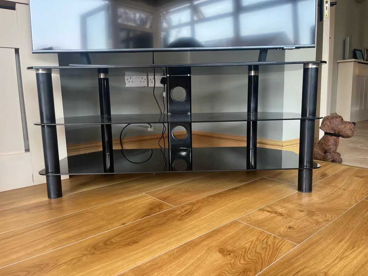Black TV stand - Image 1