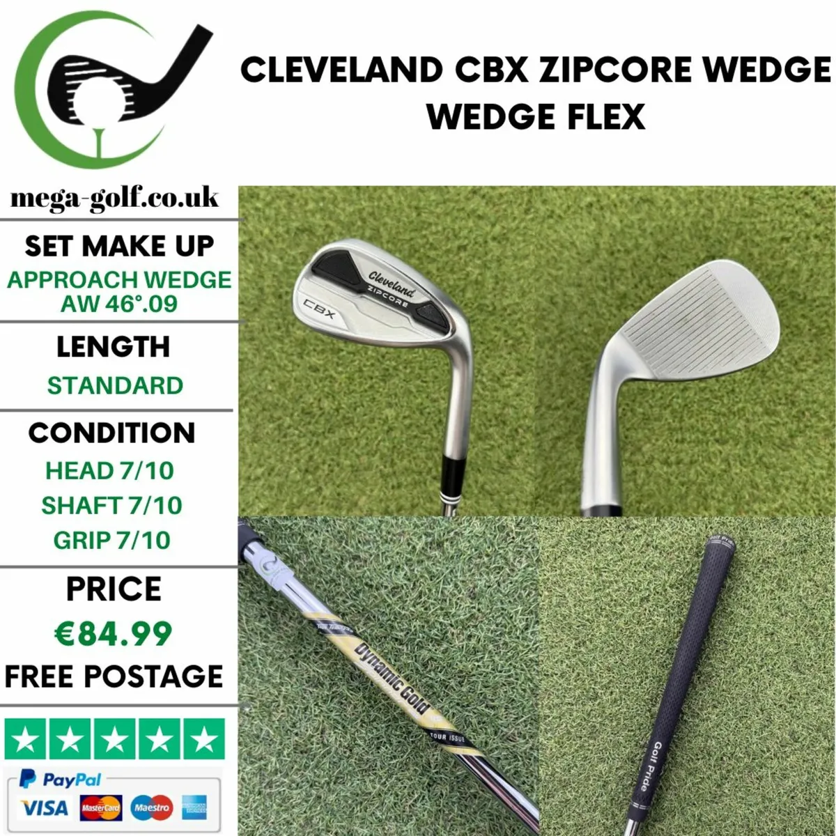CLEVELAND CBX ZIPCORE WEDGE AW 46°.09 / WEDGE FLEX - Image 1