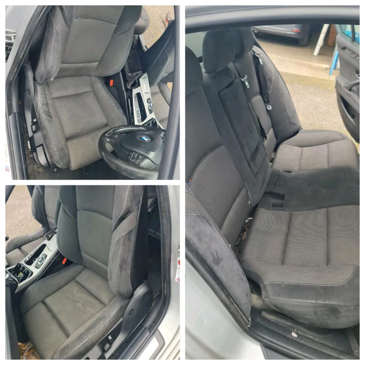 BMW F10 BLACK ALCANTARA MSPORT SEATS INTERIOR - Image 1