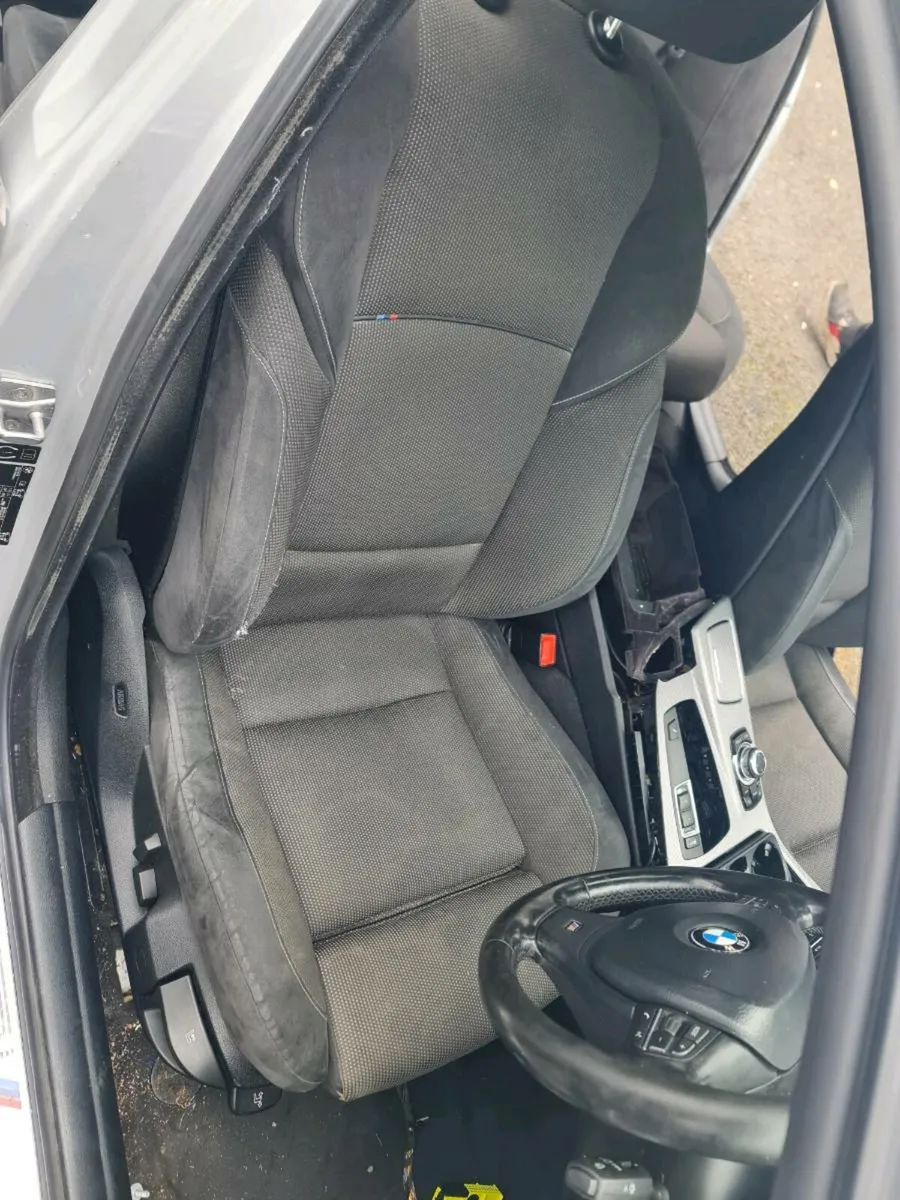 BMW F10 BLACK ALCANTARA MSPORT SEATS INTERIOR - Image 2