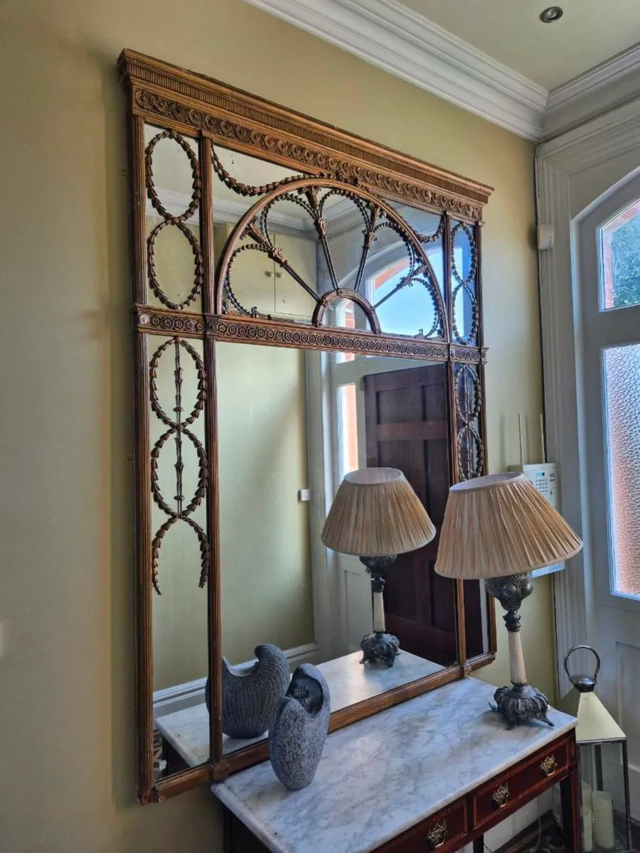 Large Antique Mirror - Image 3