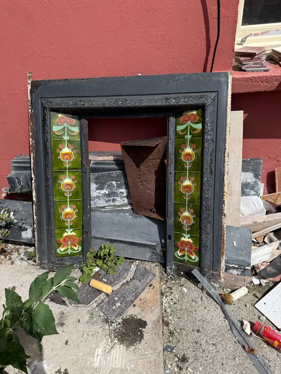 Cast iron fireplace