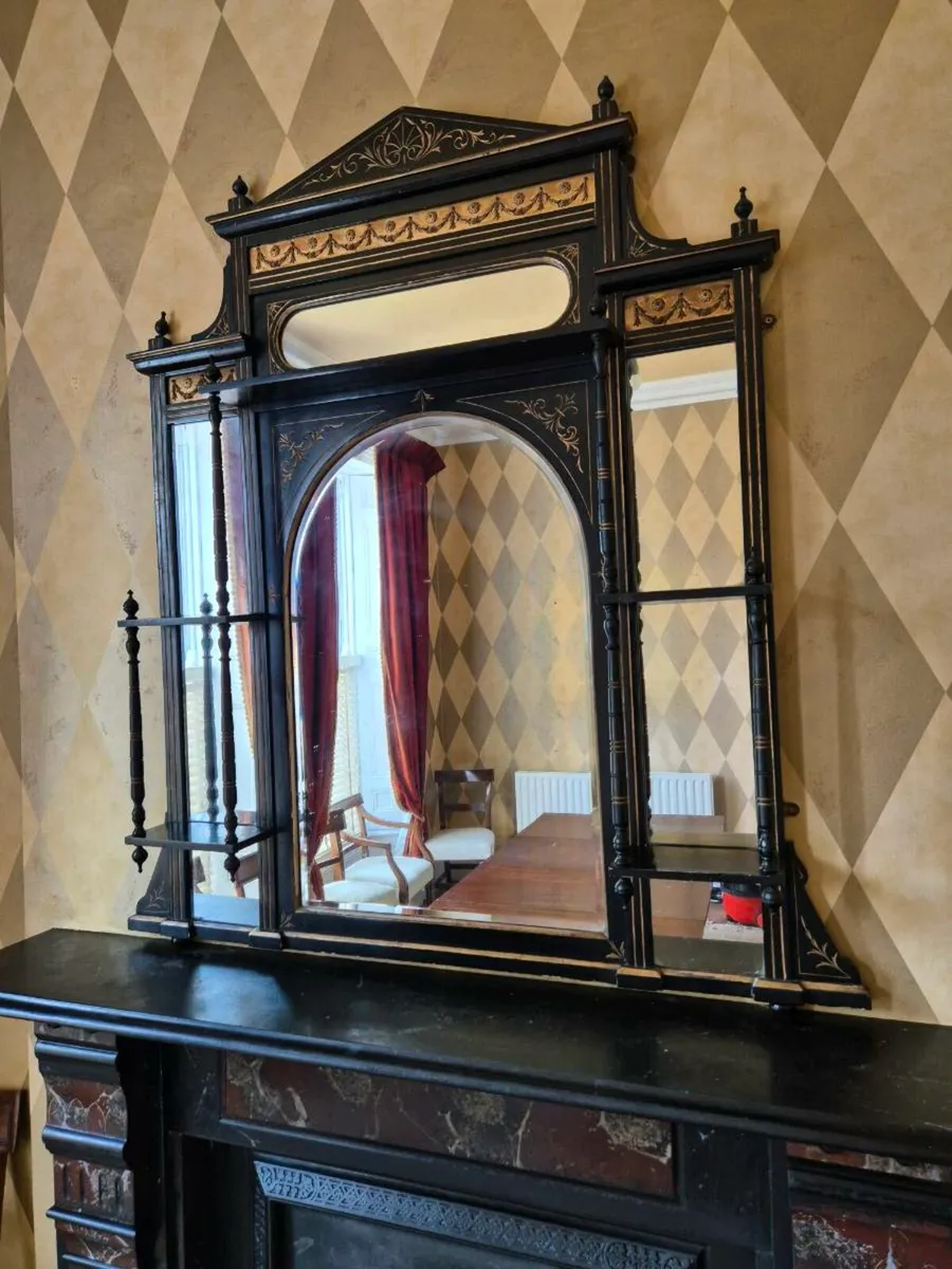 Black antique mirror - Image 1