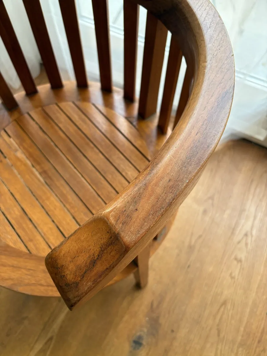 Antique teak chair - Image 3
