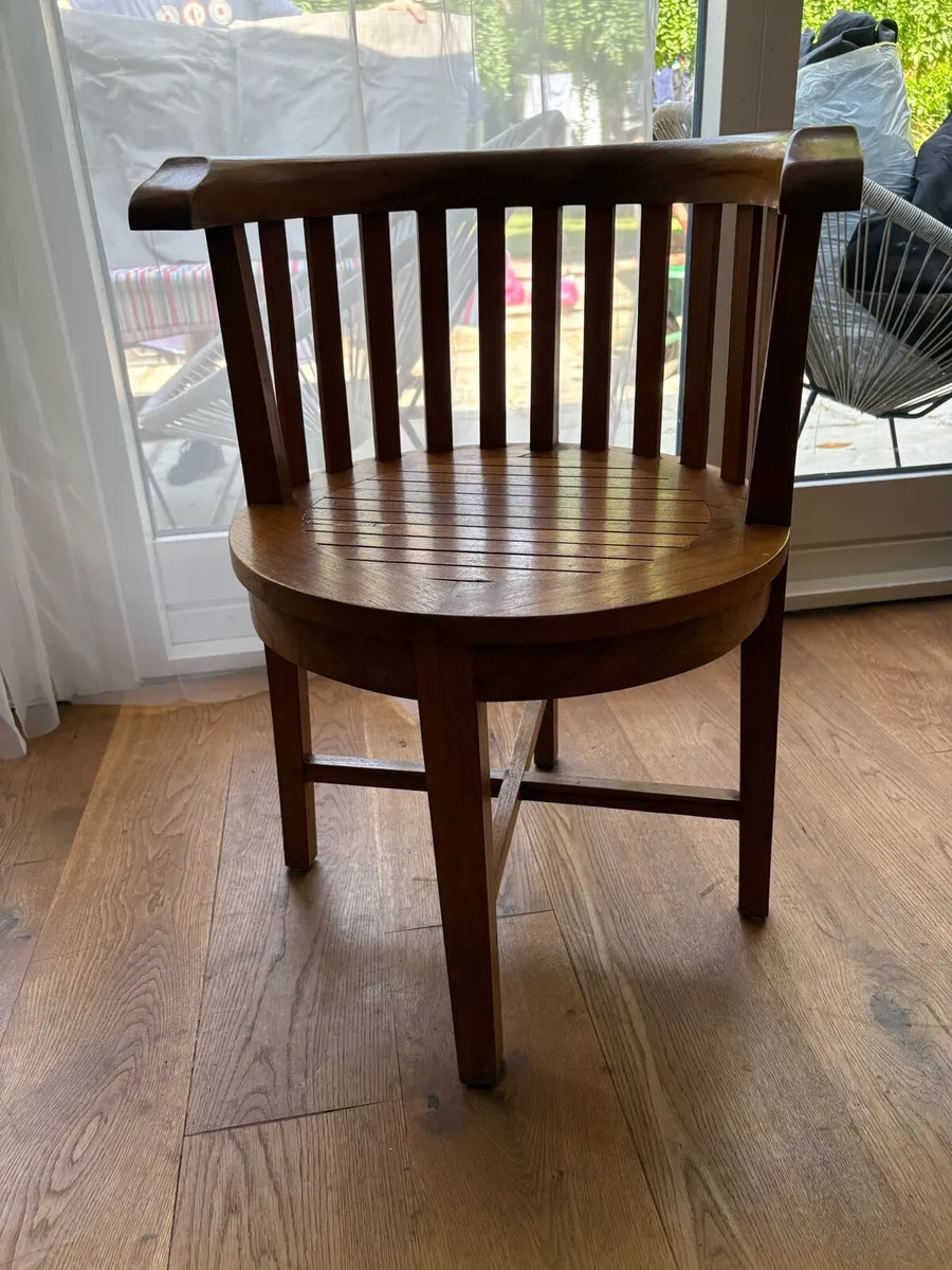 Antique teak chair - Image 4