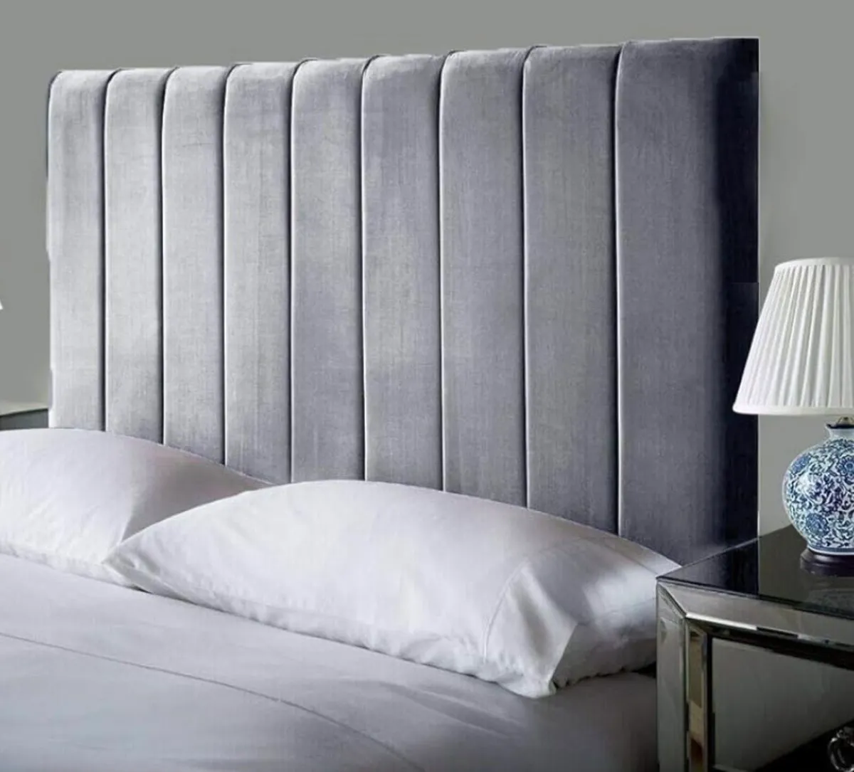 Plush Velvet Headboard - Brand New