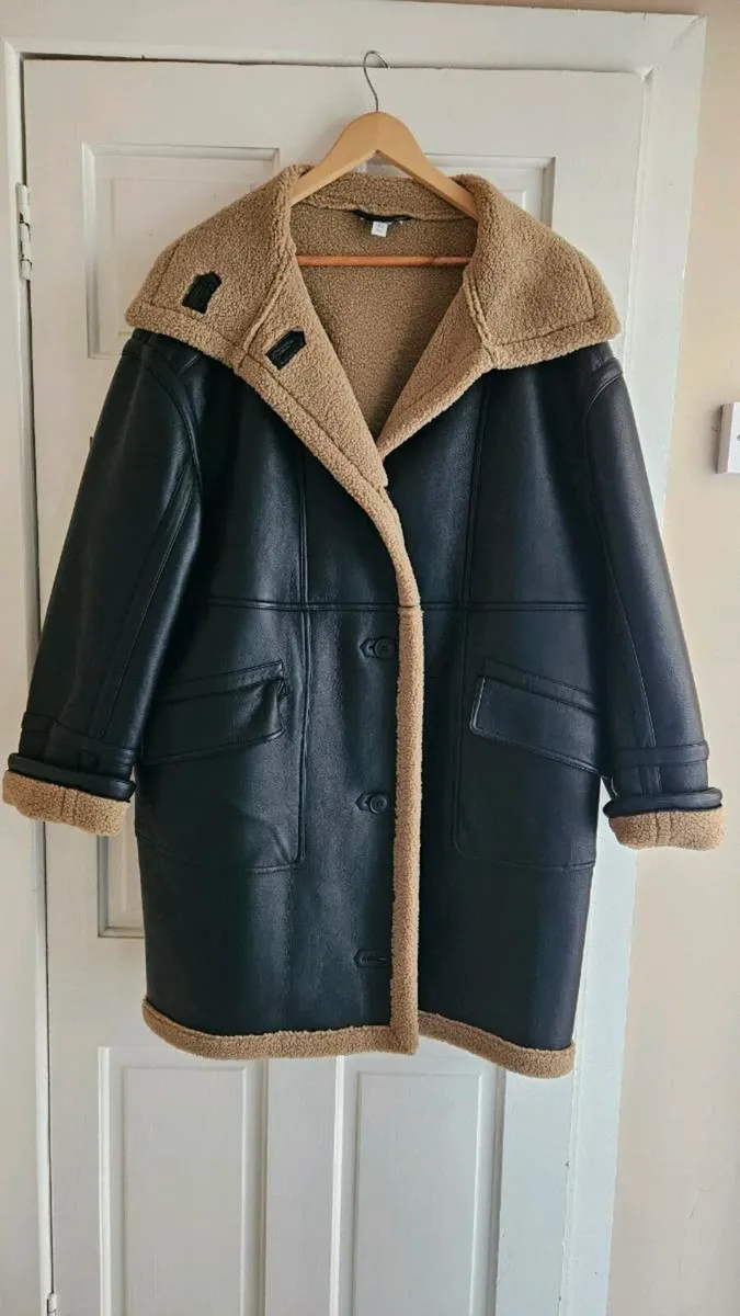 Topshop faux leather coat - Image 1