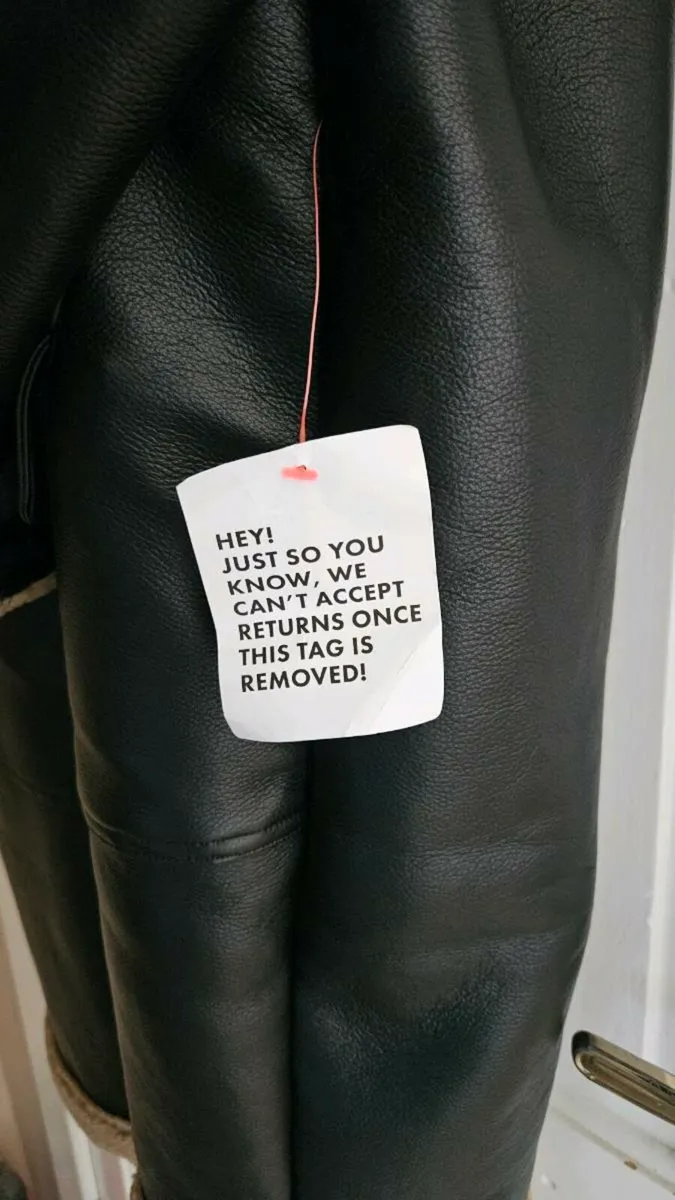 Topshop faux leather coat - Image 3