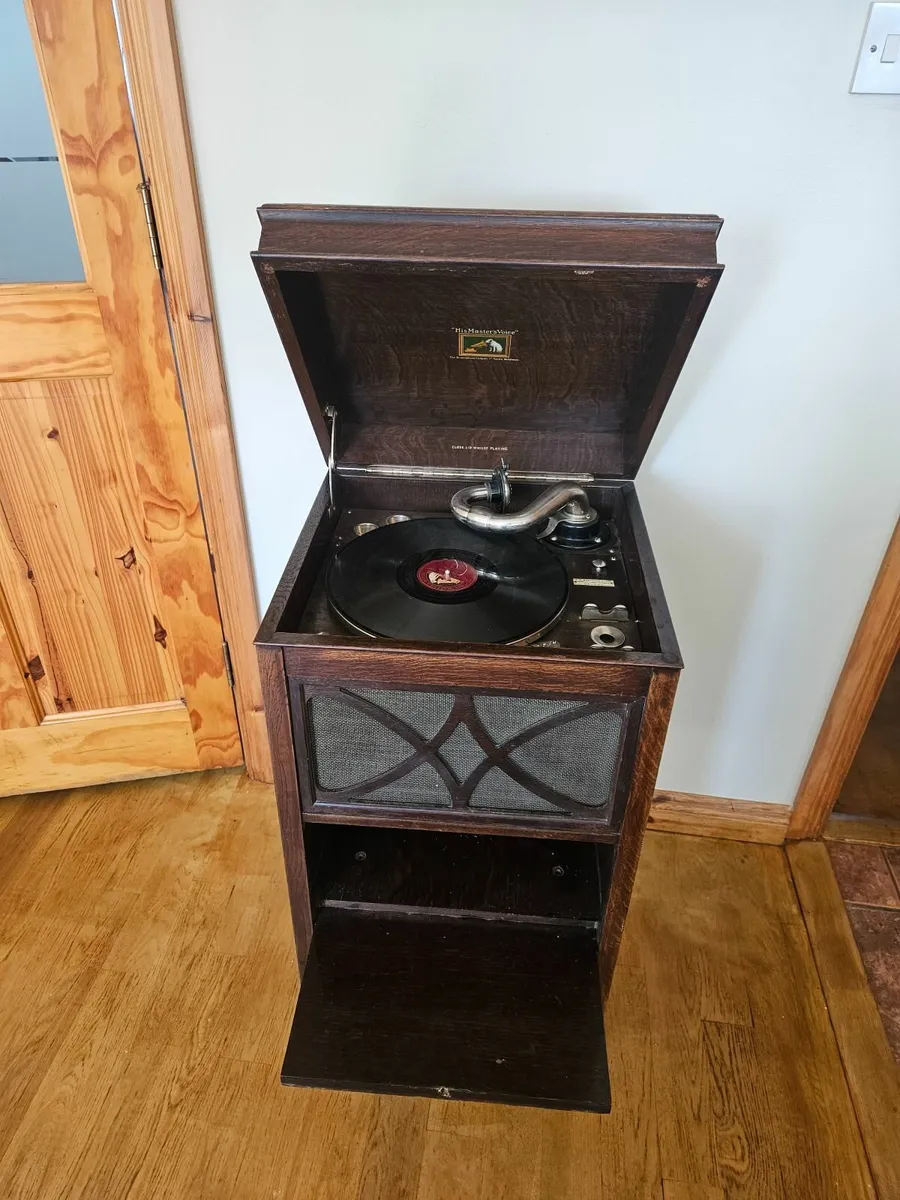 Vintage 'His Master's Voice' Gramophone - Image 1