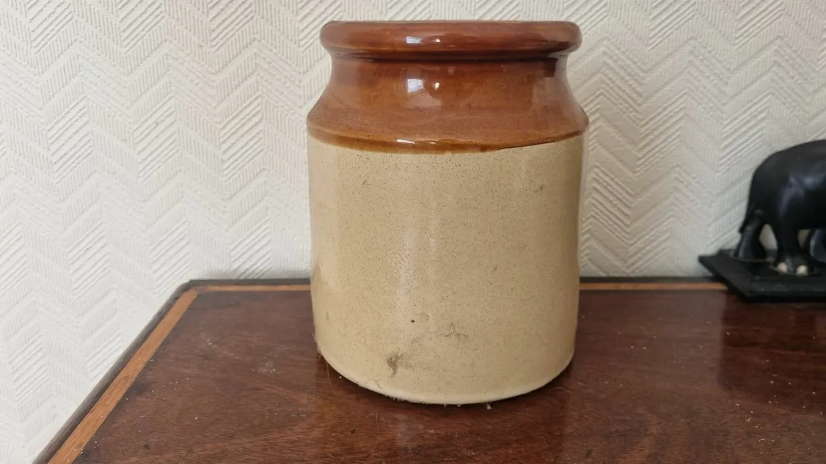 Vintage Stoneware Glazed Jug - Image 1