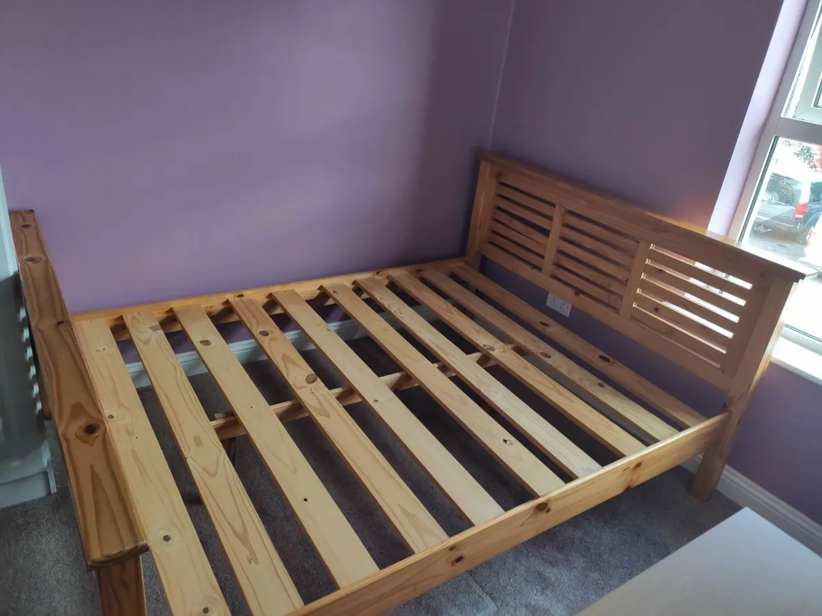 King size bed frame - Image 1