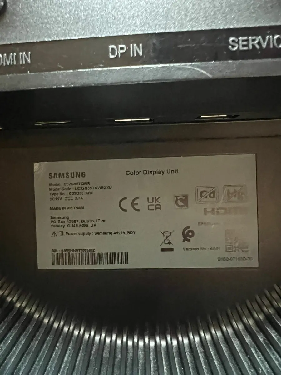 Samsung Odyssey G5  - 32 inch, 2K, 144 Hz, 1ms - Image 2