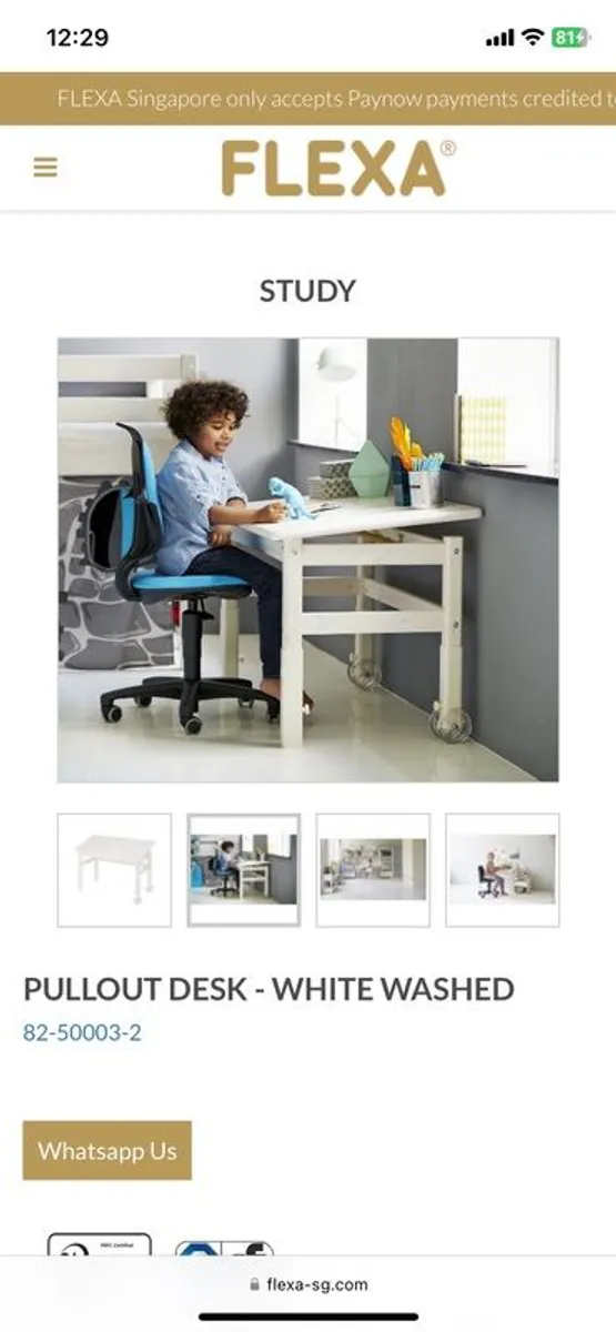 Flexa pullout desk - Image 3