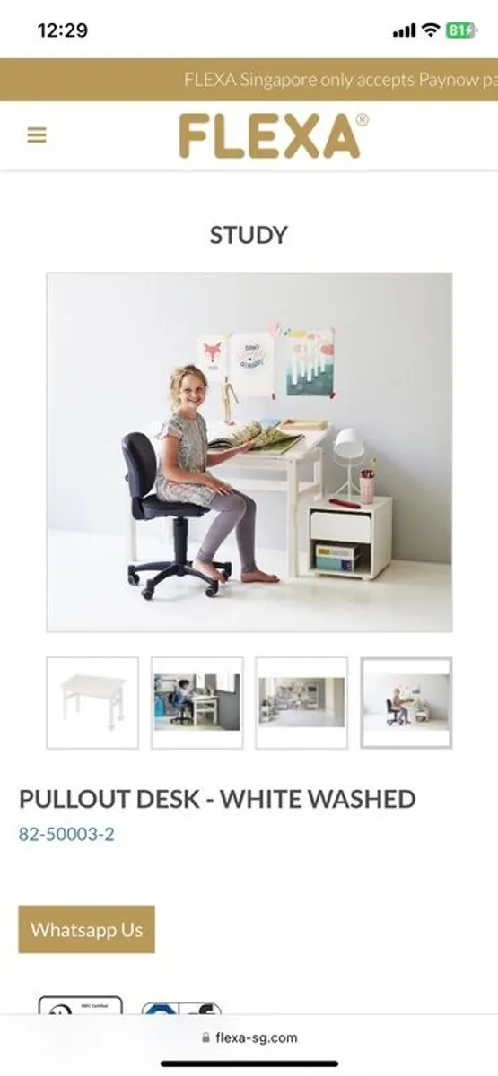 Flexa pullout desk - Image 4