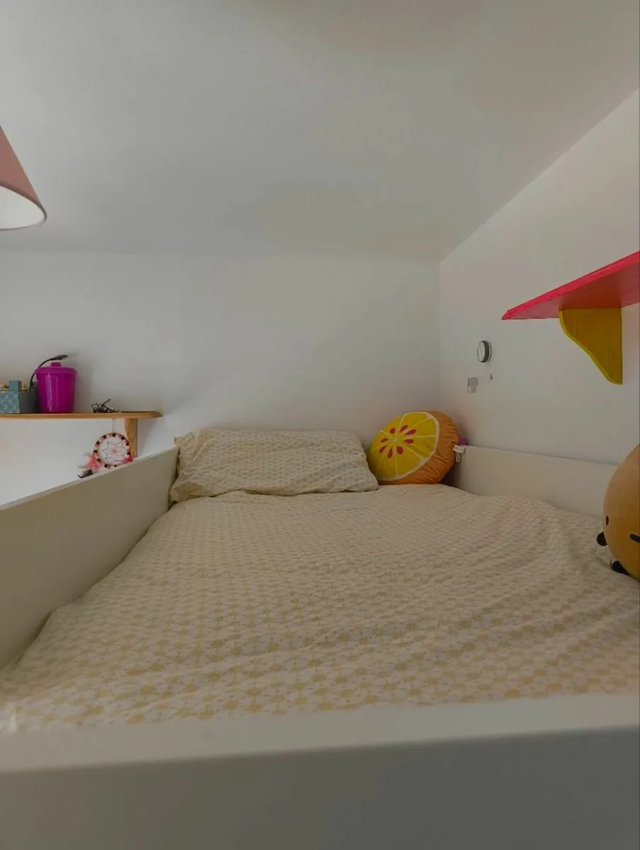 Loft bed with desk, wardrobe and drawers - Image 4
