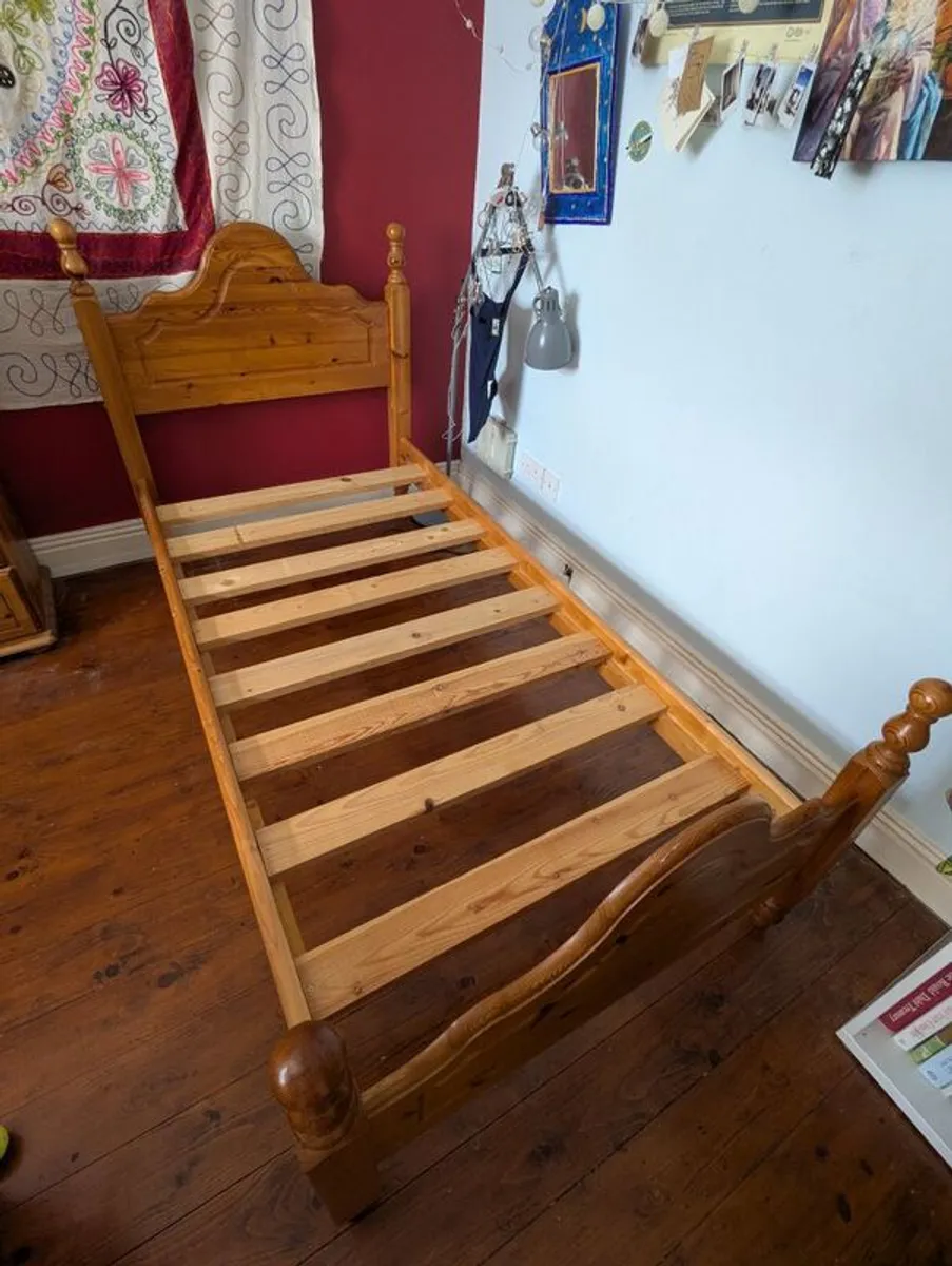 Wood Single Bed Frame - Image 2