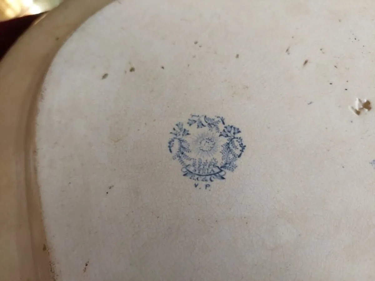 Antique meat platters - Image 4