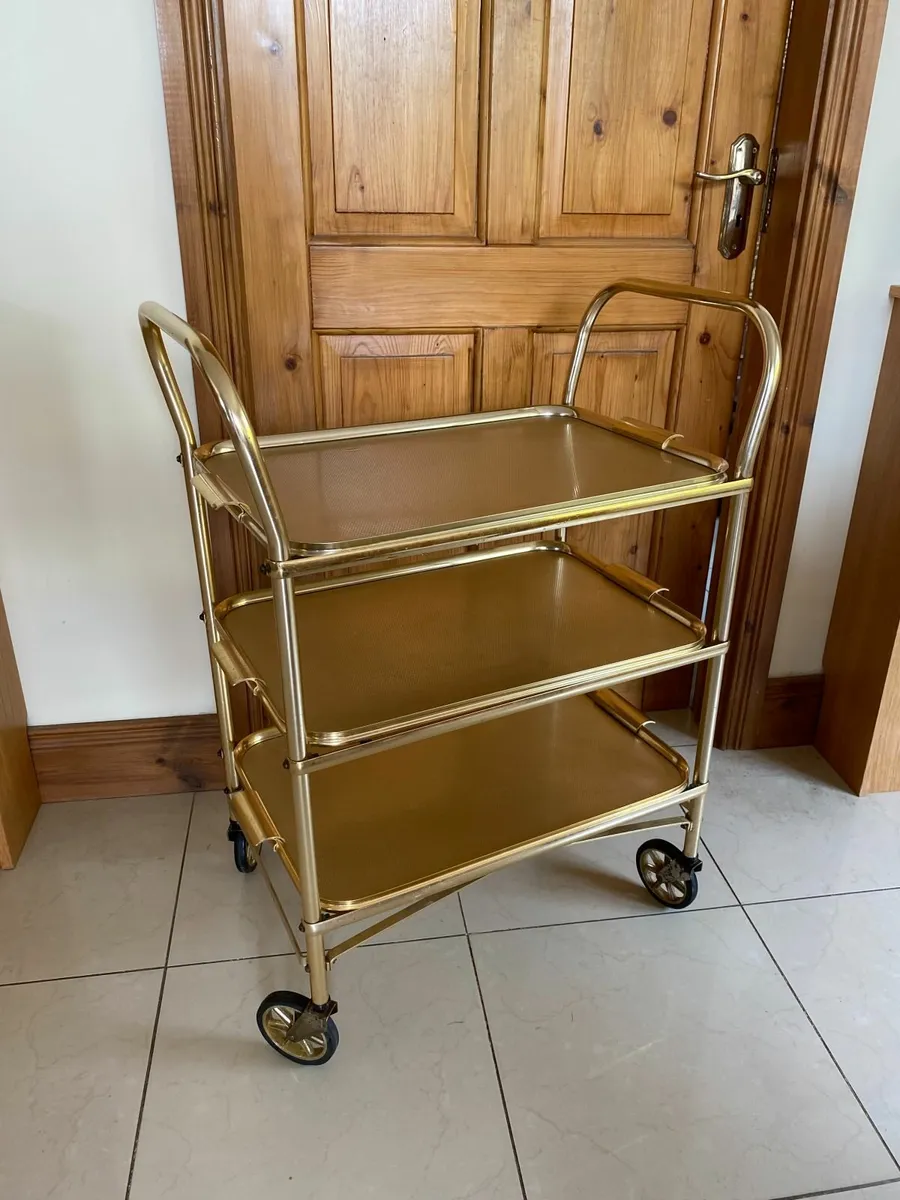 Vintage 1970s Serving / Drinks Trolley, - Image 1