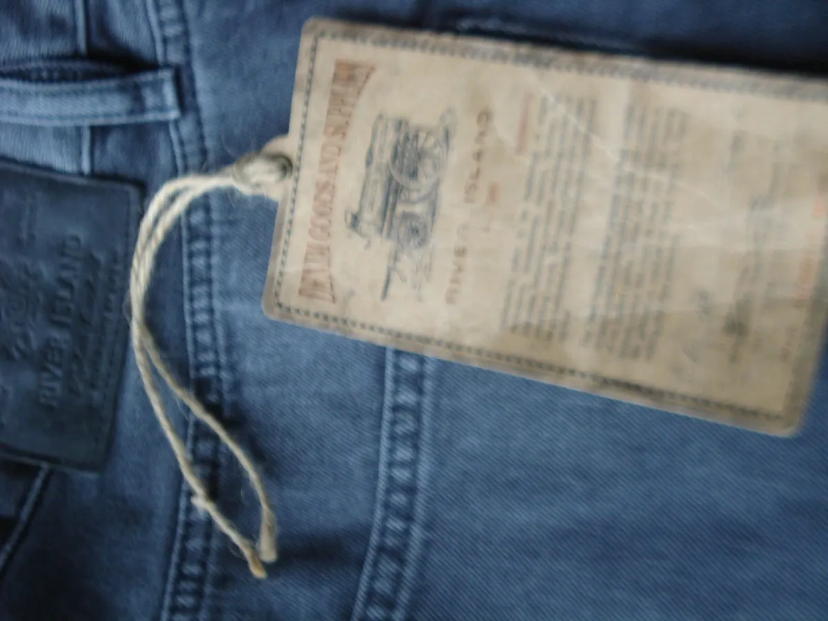 6  PAIR OF RIVER ISLAND VINTAGE MENS JEANS. - Image 2