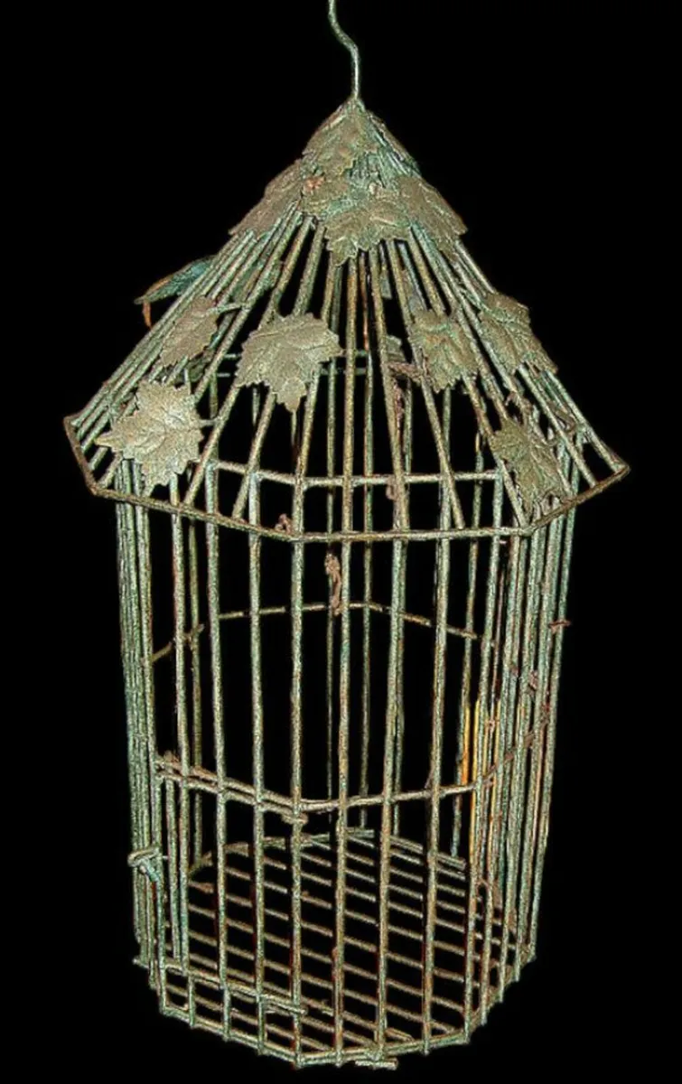Substantial Metal/Verdigris Bird Cage - Image 3