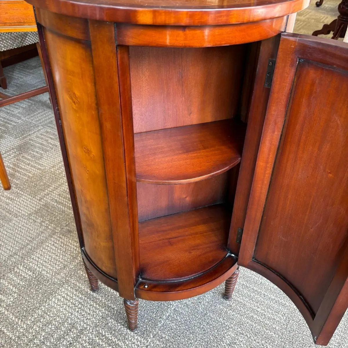 Fabulous demi lune rosewood side cabinet - Image 3