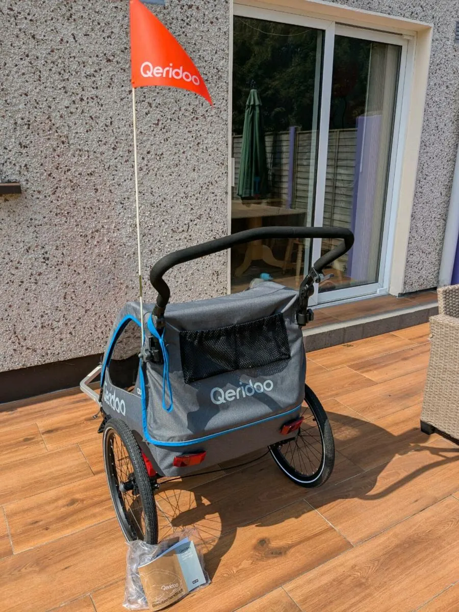 Bike trailer and stroller for 2 children - Image 4