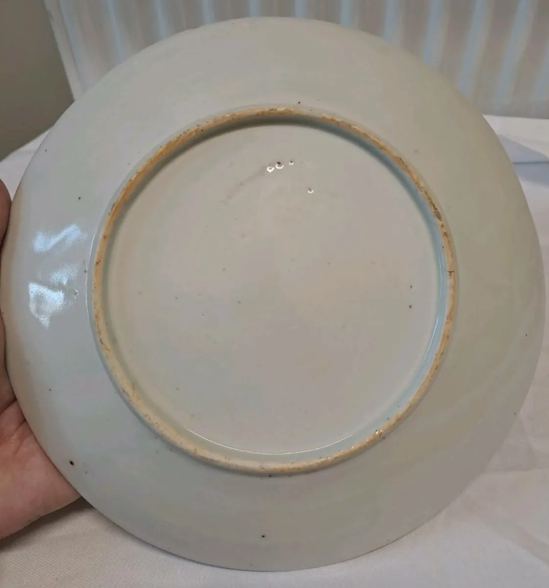 Antique Chinese porcelain blue and white plate - Image 2
