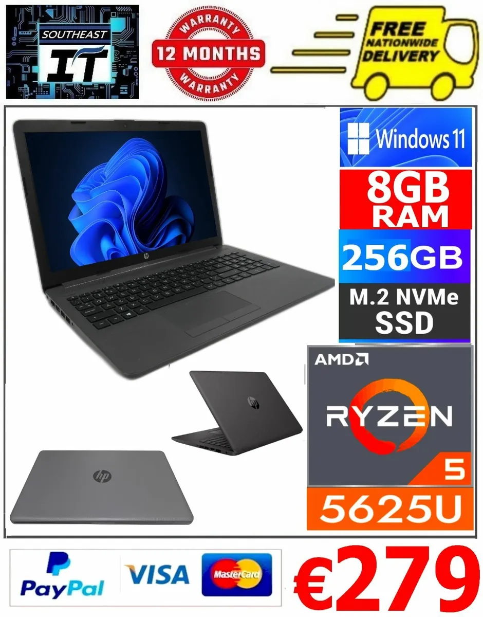 Ryzen 5 8gb ram 256gb nvme win 11 laptop - Image 1