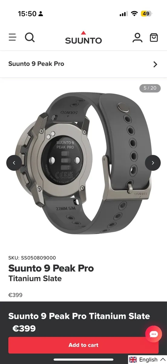 SUUNTO WATCH 9 PEAK PRO TITANIUM SLATE - Image 3