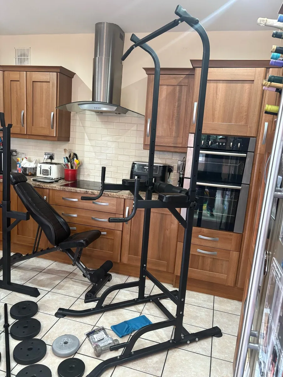 POWER CHIN TOWER, BENCH, WEIGHTS, SQUAT RACK!!! - Image 2