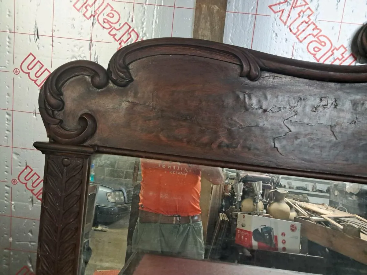 Very old mirror early 1800s or older - Image 3