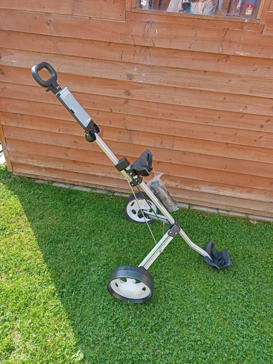 New Ryder golf trolley never been used - Image 2