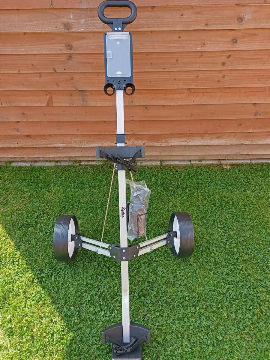 New Ryder golf trolley never been used - Image 3