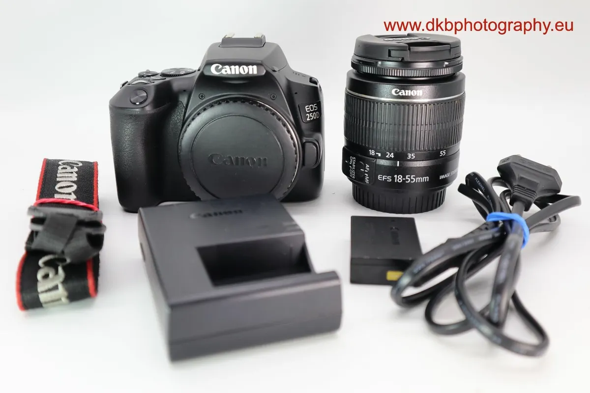 CANON 250D CAMERA &  EFs 18-55mm IS II LENS #0481 - Image 1