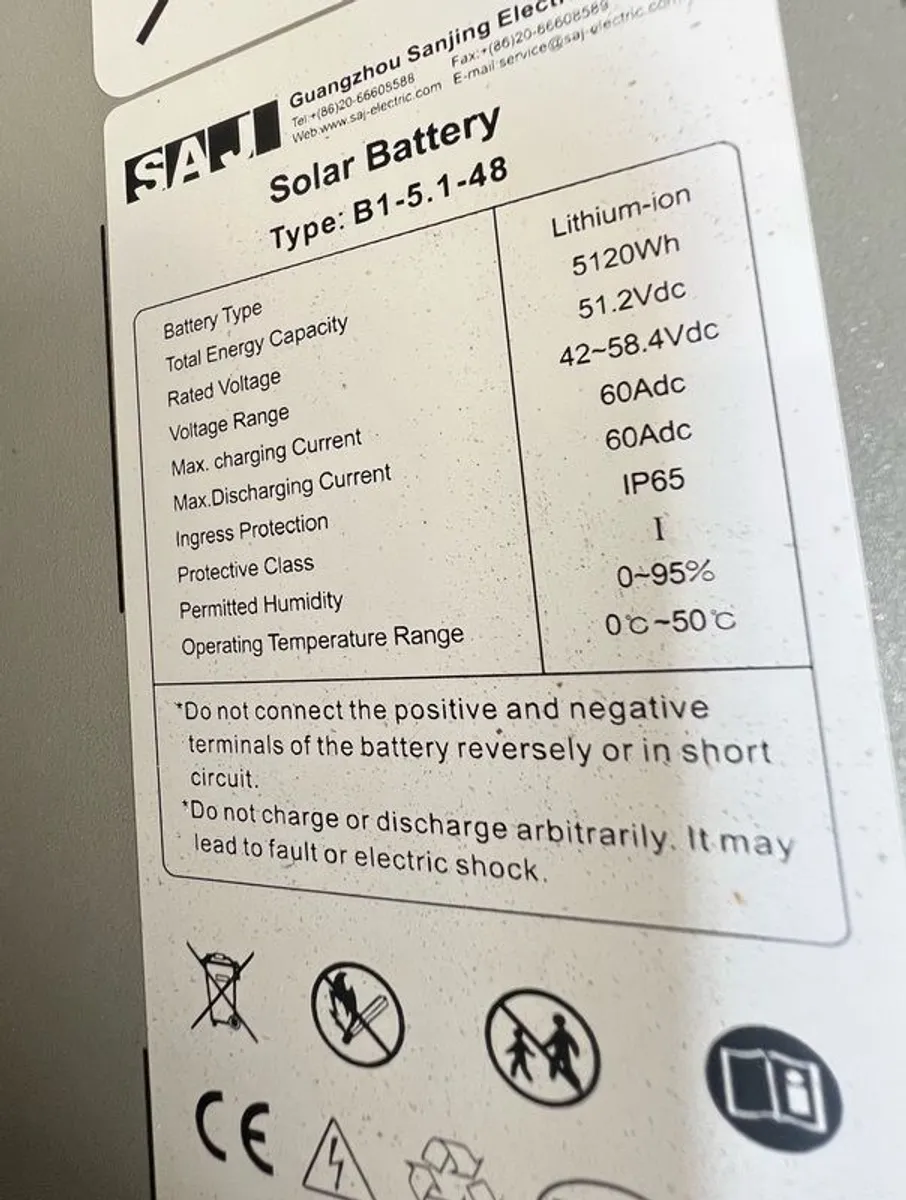 SAJ hybrid inverter 6kW and SAJ 5kWh battery - Image 2