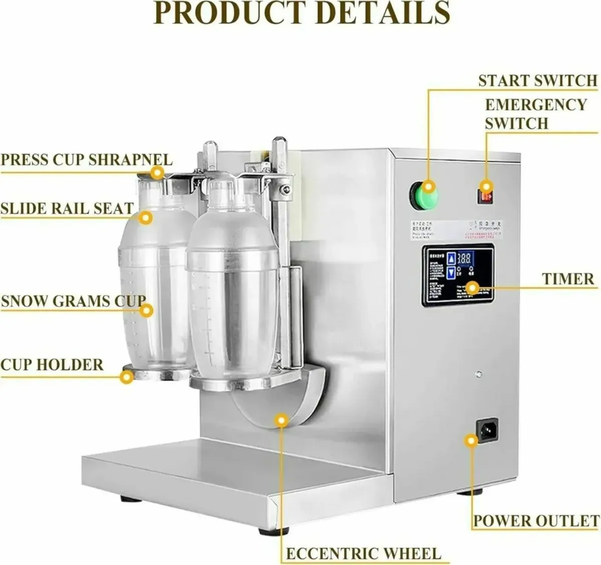 Bubble Tea Milkshaker Automatic & Commercial  Use - Image 3