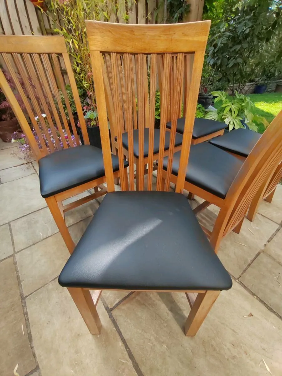 6 kitchen dining chairs - Image 1