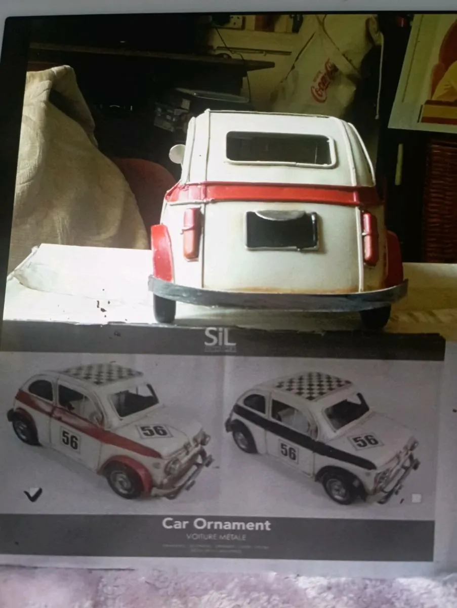 SIL ORNAMENT RECTO STEEL  RACING CAR - Image 2