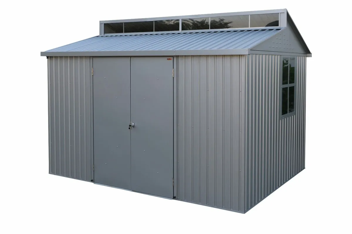 10x8 Aluminium Garden Sheds.  Free 3 Day Delivery - Image 1