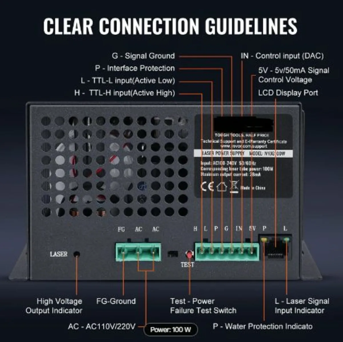 CO2 Laser Power Supply for 100W - Image 4