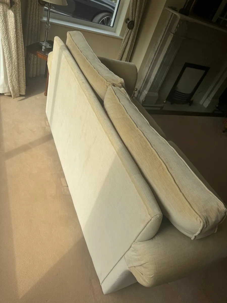 Zoffany "Albany" 2 Seater Sofa - Beige Velvet - Image 2