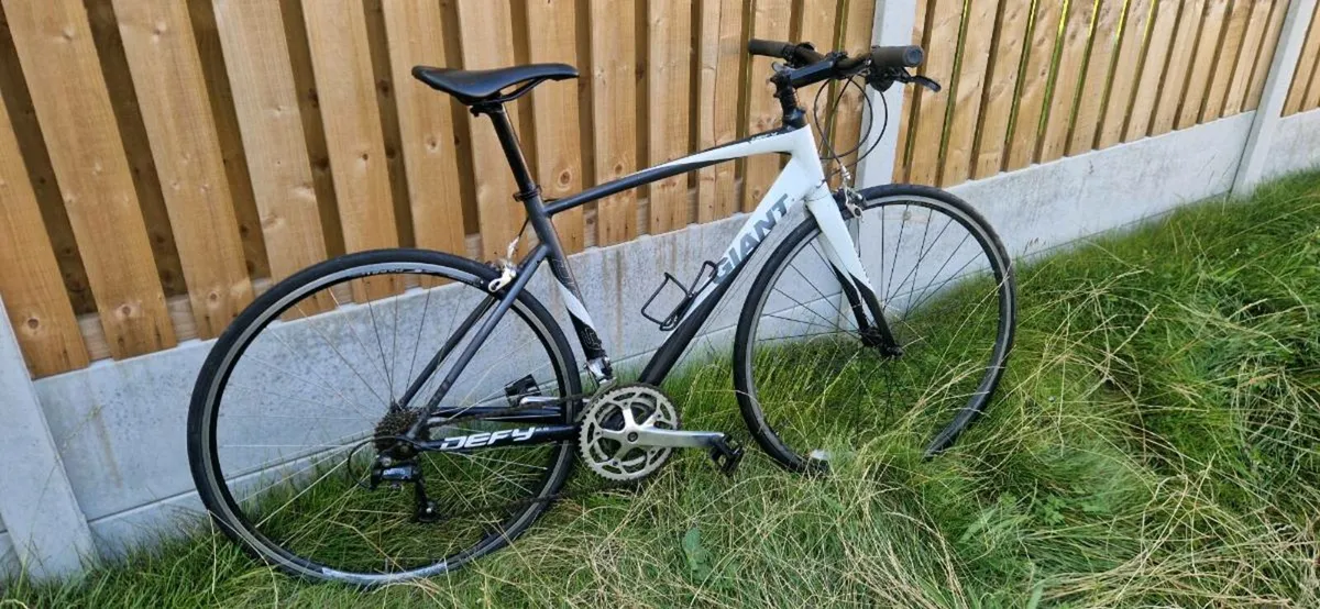 Flat bar giant road bike carbon fork (delivery) - Image 1
