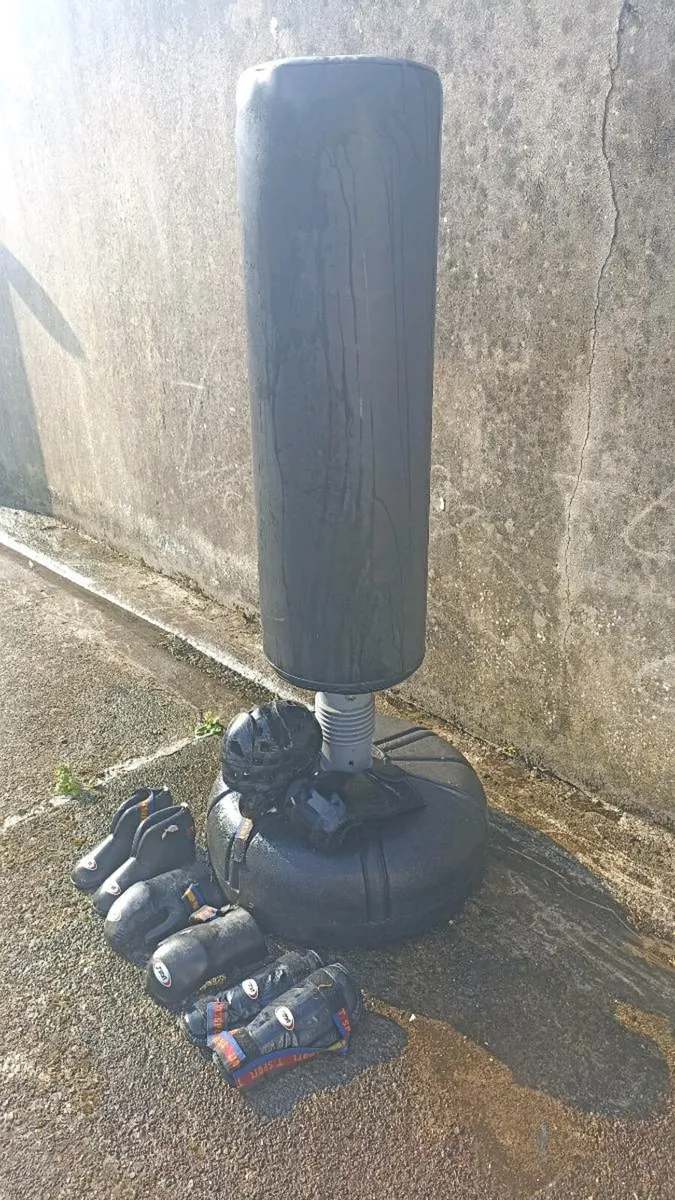 Boxing bag and gear - Image 2