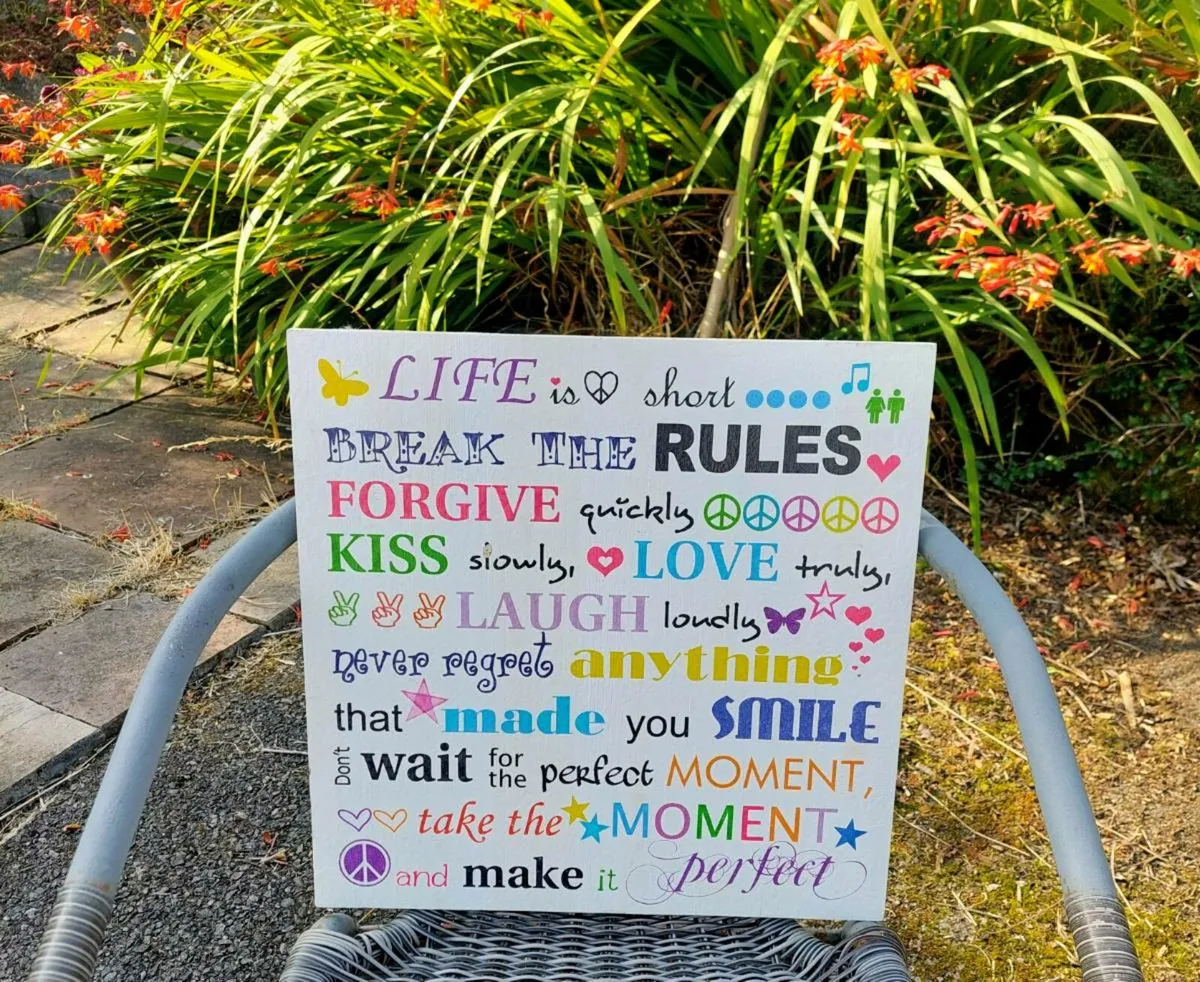 Wooden Inspirational Art Piece - Image 1
